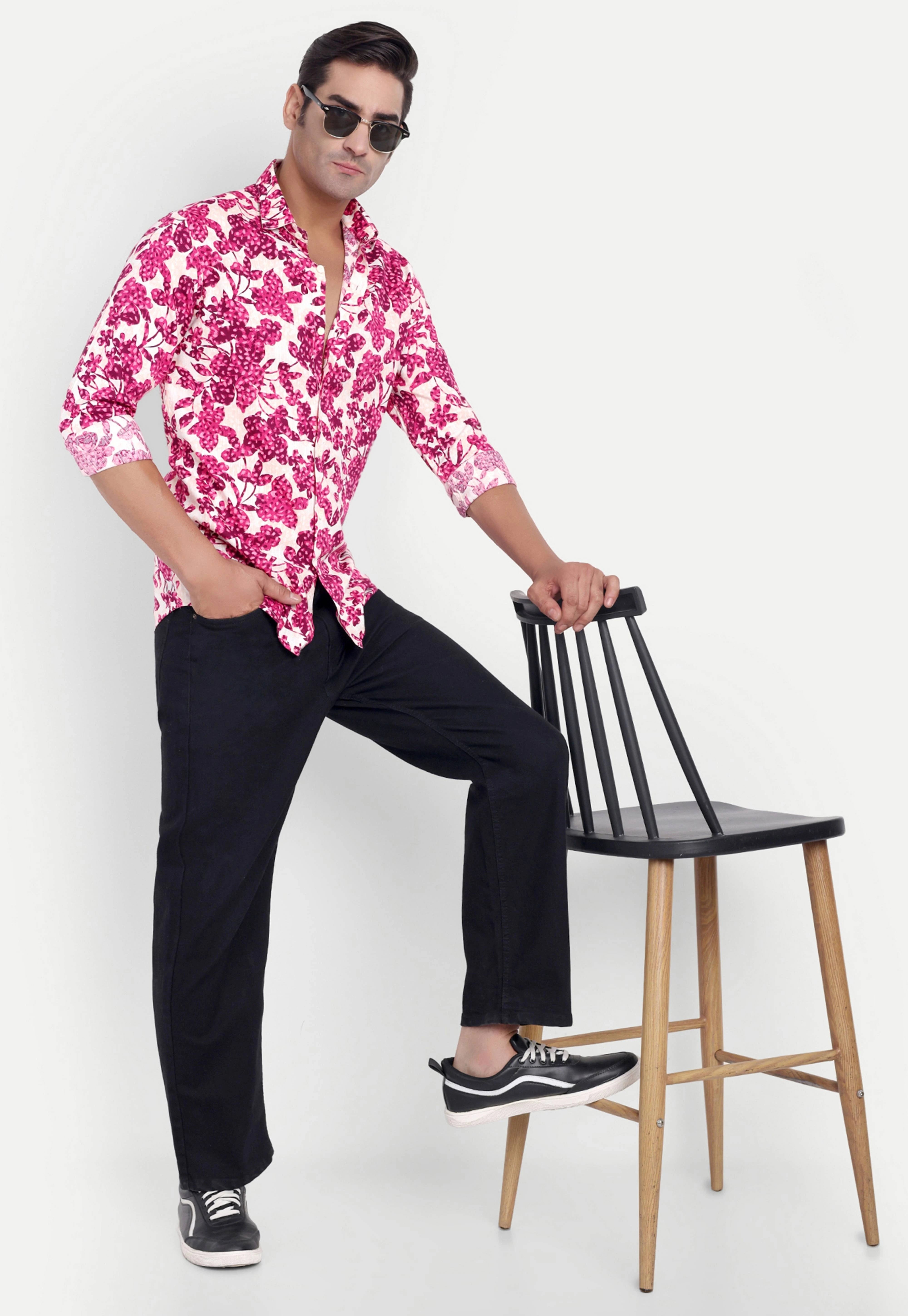 Berry Pink Full Sleeve Shirt